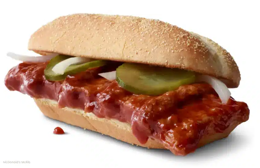McDonald's McRib sandwich