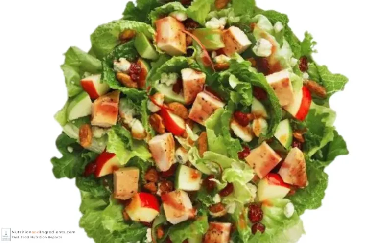 Wendy's apple pecan salad with chicken.
