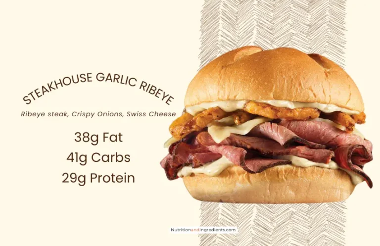 Ribeye steak with cheese sandwich from Arby's restaurant.