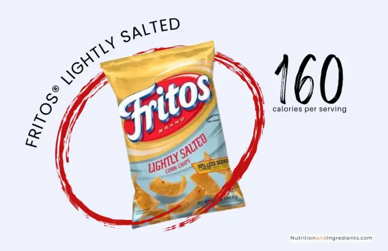 Package of Fritos lightly salted corn chips with text '160 calories'.