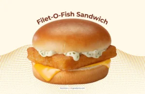 McDonald's fish filet sandwich.