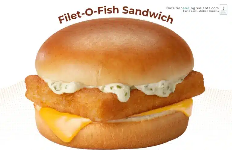 McDonald's fish filet sandwich.