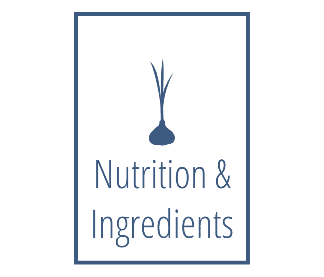 Nutrition and Ingredients