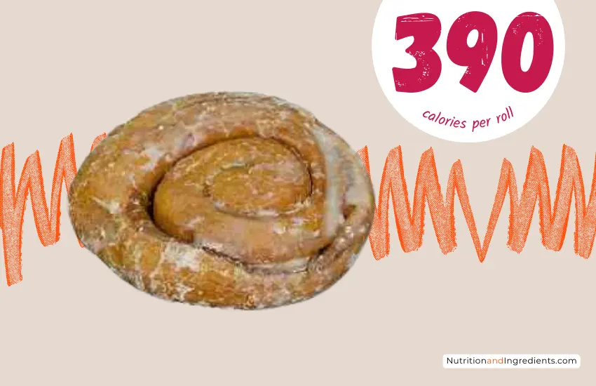 Dunkin' coffee roll and text '390 calories'.