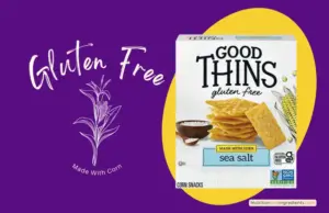 Package of Good Thins corn crackers seasoned with sea salt.