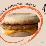 Sausage McMuffin from McDonald's with text '400 calories'