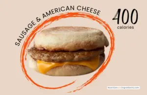 Sausage McMuffin from McDonald's with text '400 calories'