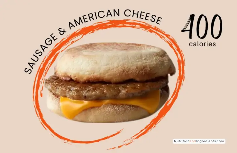 Sausage McMuffin from McDonald's with text '400 calories'