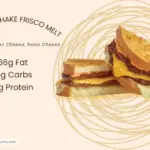 Frisco Melt sandwich from Steak 'n Shake restaurant with text listing quantity of macronutrients.