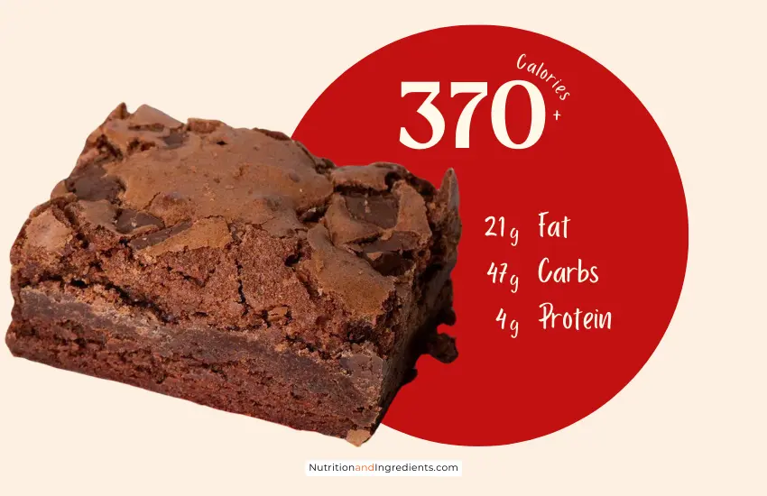 Chick-fil-A chocolate fudge brownie and list of macronutrients.