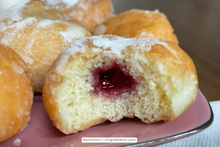 Jelly filled Dunkin' donut munchkin.