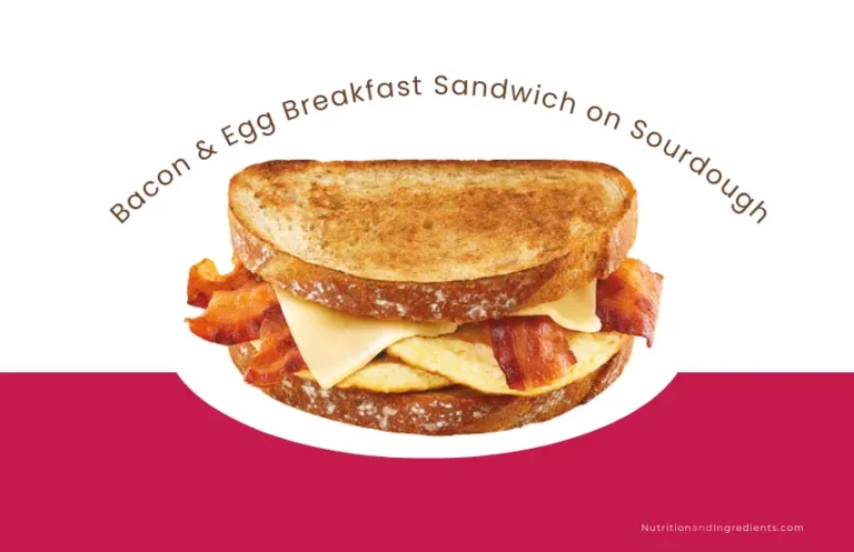 Dunkin' bacon, egg, cheese sourdough breakfast sandwich.