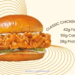 Popeyes classic chicken sandwich.