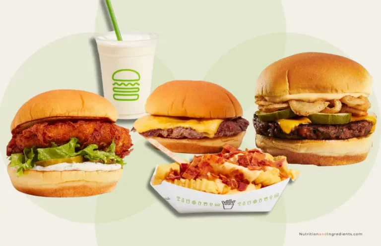 Burgers, fries, and shake from Shake Shack.