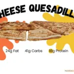 Cheese quesadilla from Taco Bell fast food restaurant.