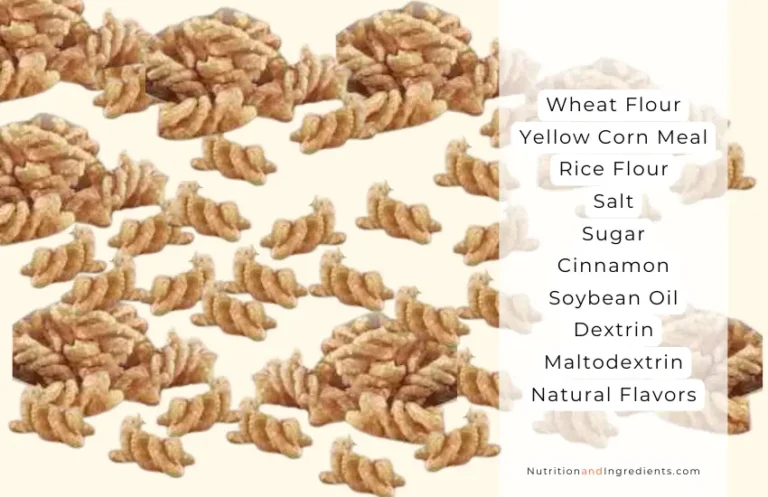 Cinnamon twists snack treat from Taco Bell with list of ingredients.