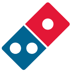 Domino's pizzeria restaurant logo