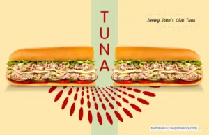 Tuna sub sandwich from Jimmy John's fast food restaurant.