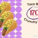 Taco Bell Crunchy Taco with text '170 calories'.