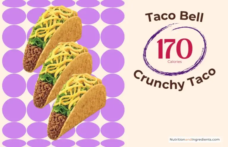 Taco Bell Crunchy Taco with text '170 calories'.