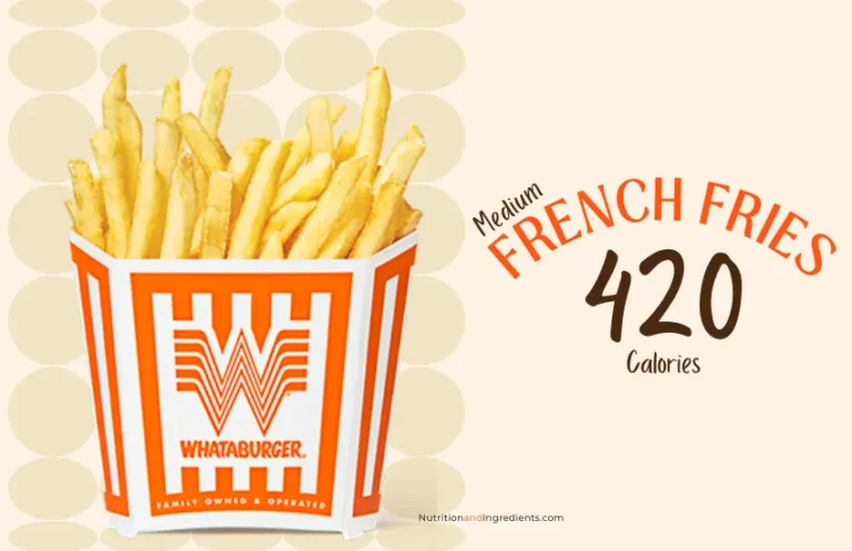 Order of french fries from Whataburger fast food restaurant and text '420 calories.'