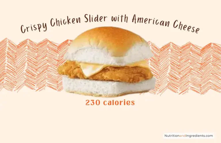 Fried chicken slider sandwich from White Castle with text '230 calories'.