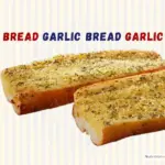 Two pieces of garlic bread from Barro's Pizza restaurant.