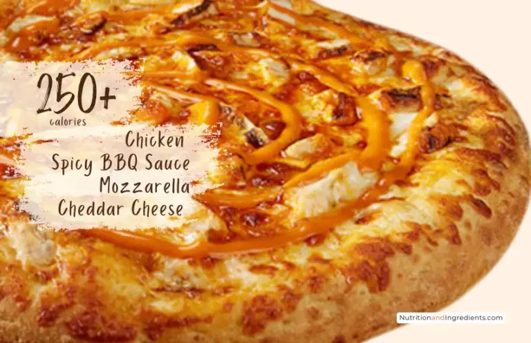 Barro's spicy southwestern chicken pizza with text '250+ calories'.