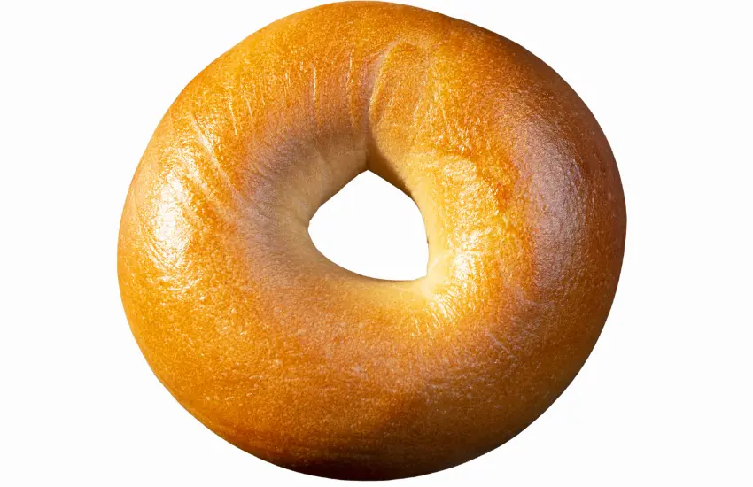 Plain bagel from Einstein Bros.