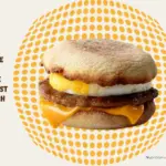 Sausage, egg, and cheese breakfast sandwich served on an English muffin from McDonald's.