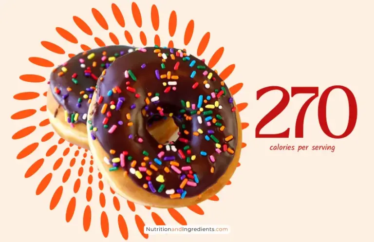 Two chocolate donuts from Dunkin' with sprinkles and text '270 calories'.