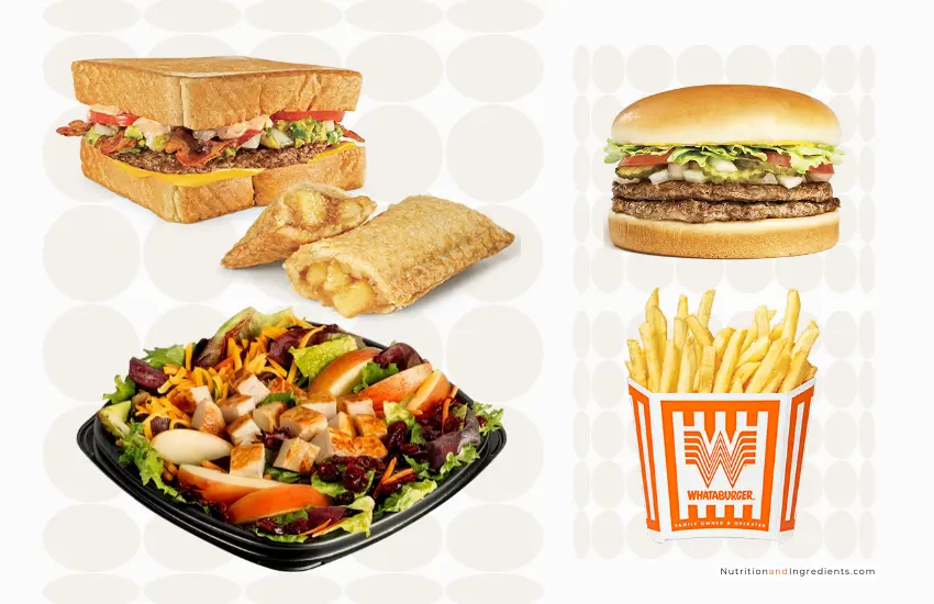 Burgers, salads, fries from Whataburger.