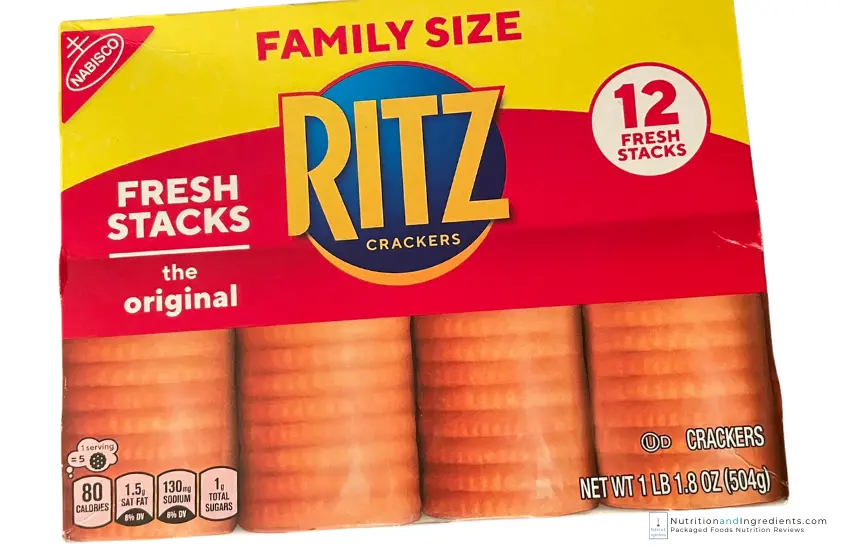 Box of classic Ritz Crackers.