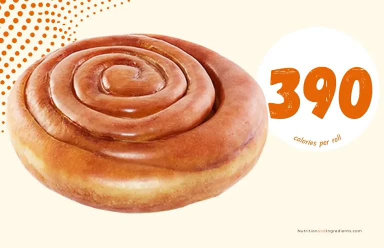 Dunkin' donuts coffee roll and text '390 calories.'