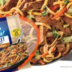 Package of Birds Eye Beef Lo Mein.