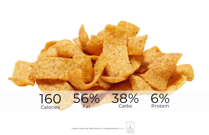 Small pile of chili cheese corn chips.