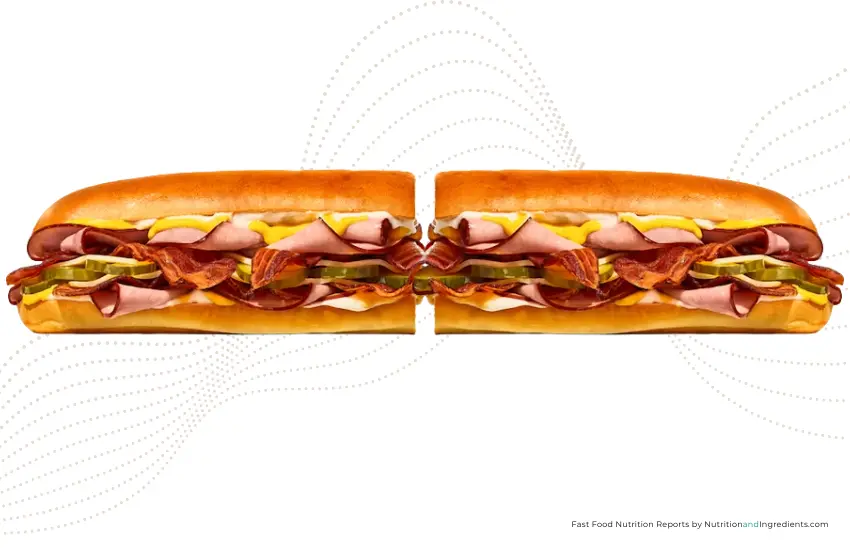 Jimmy John's 16" Cubano ham and cheese sandwich.