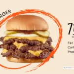 Steak 'n Shake Triple Steakburger with cheese and text '750 calories'.