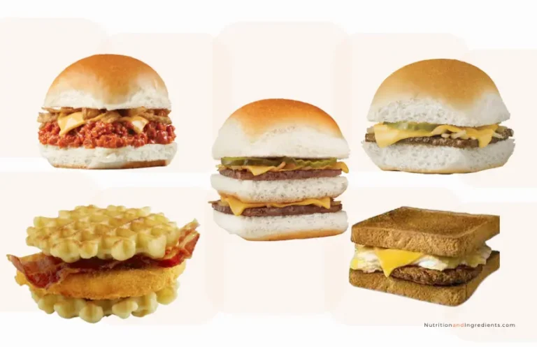 Sliders and breakfast sandwiches from White Castle.