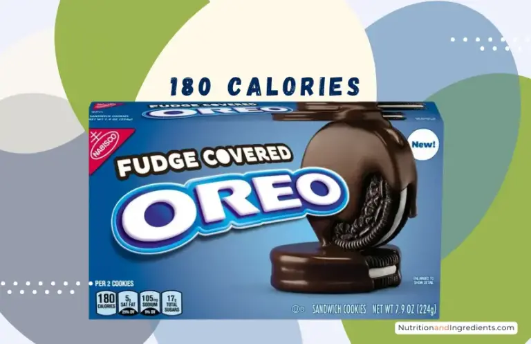 Fudge covered OREO cookies with text '180 calories'.