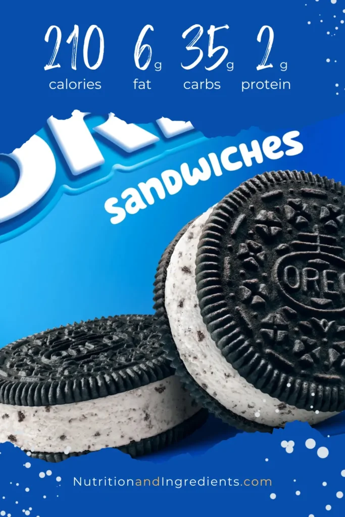 Package of OREO frozen dessert sandwiches.