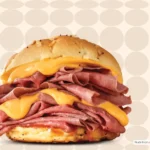 Arby's double beef and cheddar sandwich.