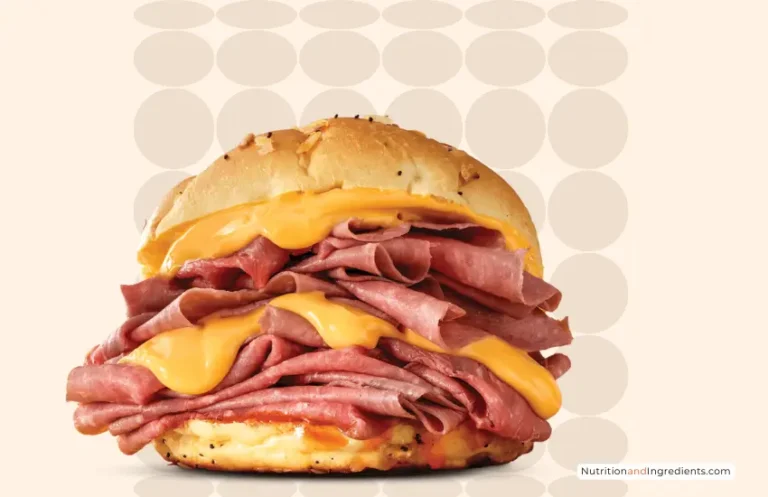 Arby's double beef and cheddar sandwich.