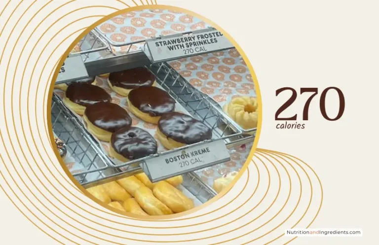 Dunkin' Boston Kreme donuts with text '270 calories'.