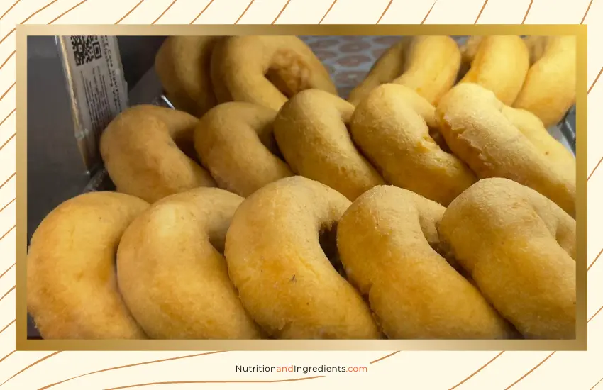 Display of Old Fashioned donuts at Dunkin' Donuts.