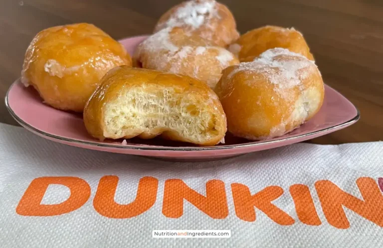 Plate of Dunkin' Munchkin donut holes.