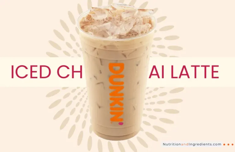 Dunkin' Iced chai latte.