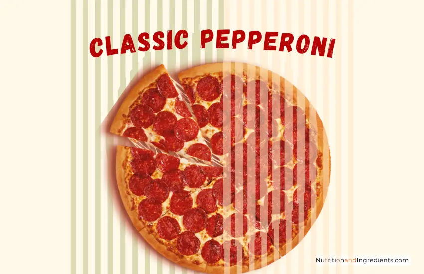 Pepperoni pizza from Little Caesar's pizzeria.