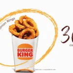 Burger King medium sized order of onion rings.