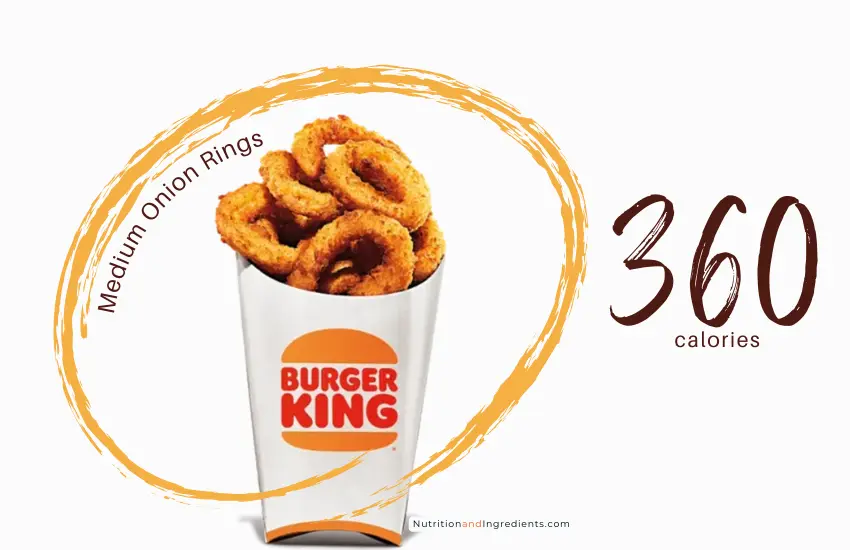 Burger King medium sized order of onion rings.